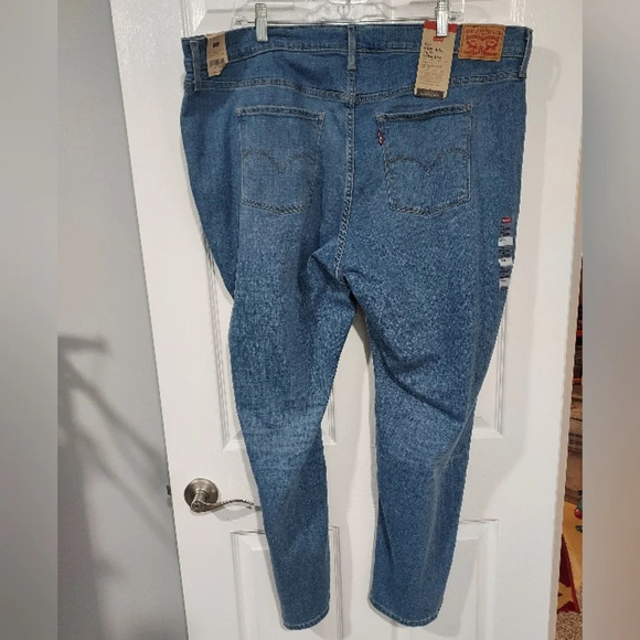 NWT Levi 725 High-Rise Slim Straight Medium Wash Denim Jeans in Size 22W - Picture 8 of 13
